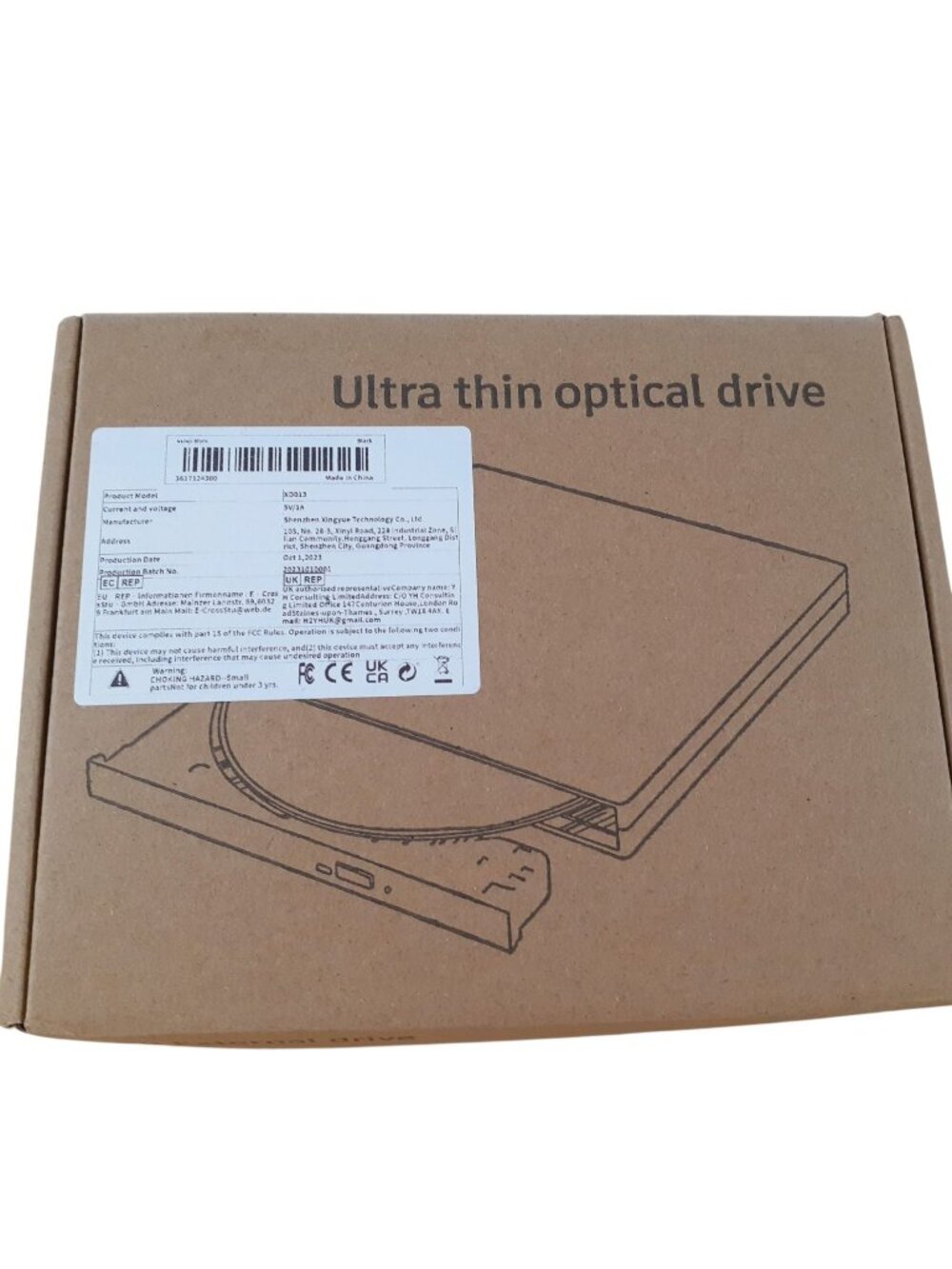 XD013 Computer System Ultra Thin Optical Drive USB Universal External Drive New